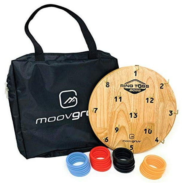 Man cave Camping or Carnival Games moovgruv Ring Toss Boss Kids Game Room Yard Games 4 Player Hook and Ring Toss Game with Carry Bag Great for Indoor or Outdoor Family Games Man cave Camping or Carnival Games moovgruv Ring Toss Boss Kids Game Room Yard Games 4 Player Hook and Ring Toss Game with Carry Bag Great for Indoor or Outdoor Family Games